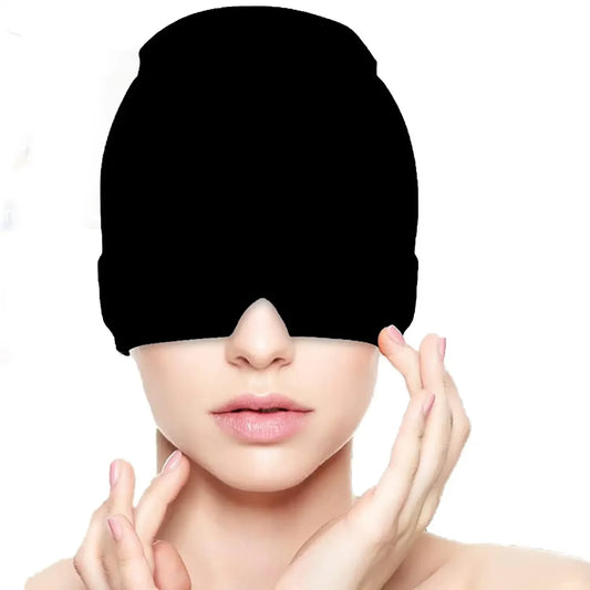 1PCS Fitting Gel Ice Compress Headache Migraine Relief Cap Cold Compress Therapy Cap Ice Cap Headband Mask Head Massage