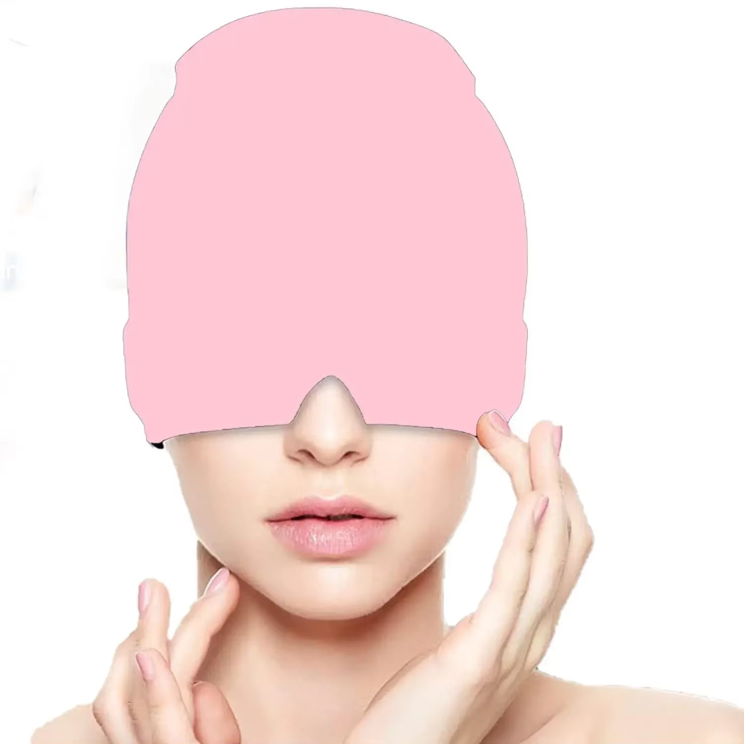 1PCS Fitting Gel Ice Compress Headache Migraine Relief Cap Cold Compress Therapy Cap Ice Cap Headband Mask Head Massage
