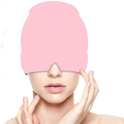 1PCS Fitting Gel Ice Compress Headache Migraine Relief Cap Cold Compress Therapy Cap Ice Cap Headband Mask Head Massage
